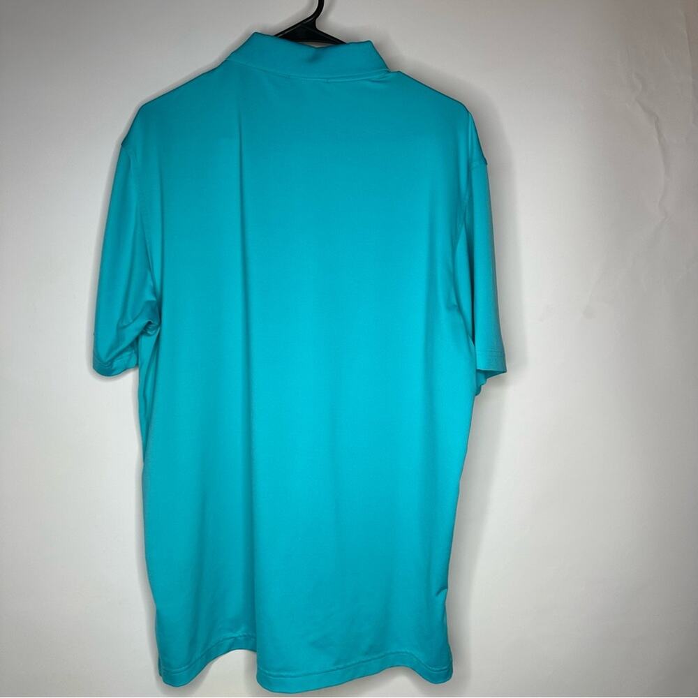 Peter Millar Summer Comfort Breathable Dri-Fit Bright Blue Golf Polo, MEDIUM - Picture 2 of 7